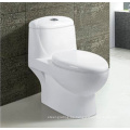 Baño sanitarios blanco cerámica Siphonic inodoro de una pieza con asiento